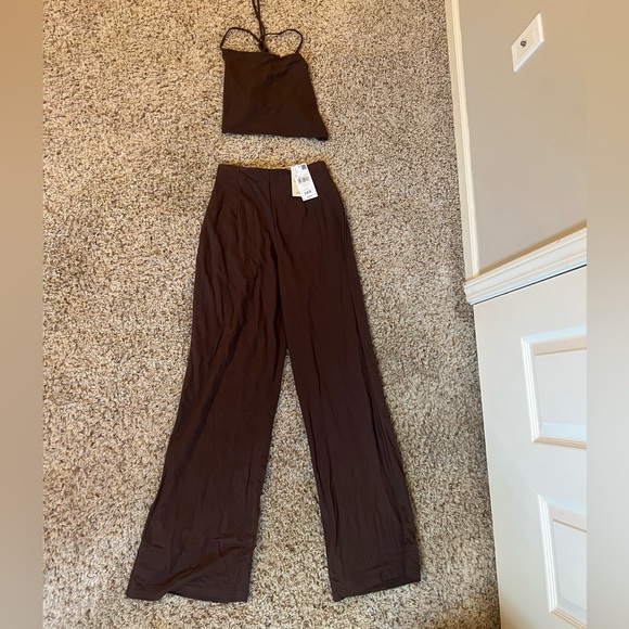 Never Worn Brown Pant Set - Picture 1 of 1